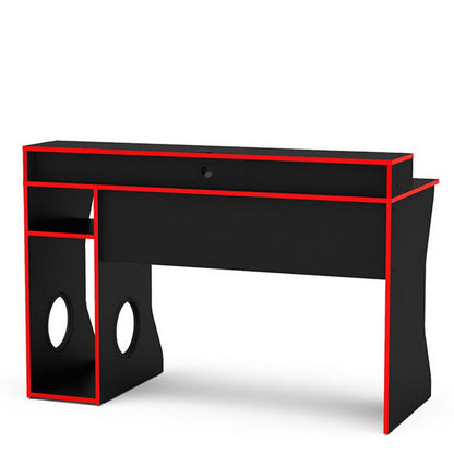 Birlea Enzo Black & Red Gaming Computer Desk