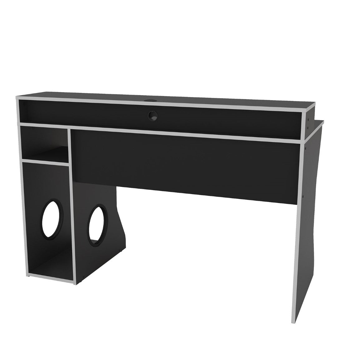 Birlea Enzo Black & Silver Gaming Computer Desk