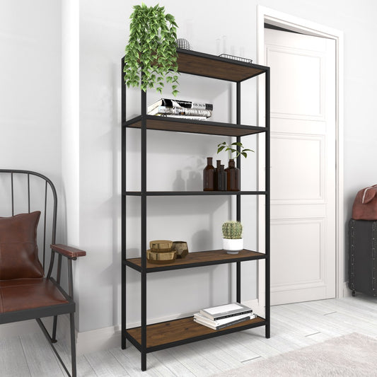 LPD Ealing Black Metal Bookcase