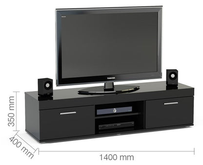 Birlea Edgeware Black Tv Unit