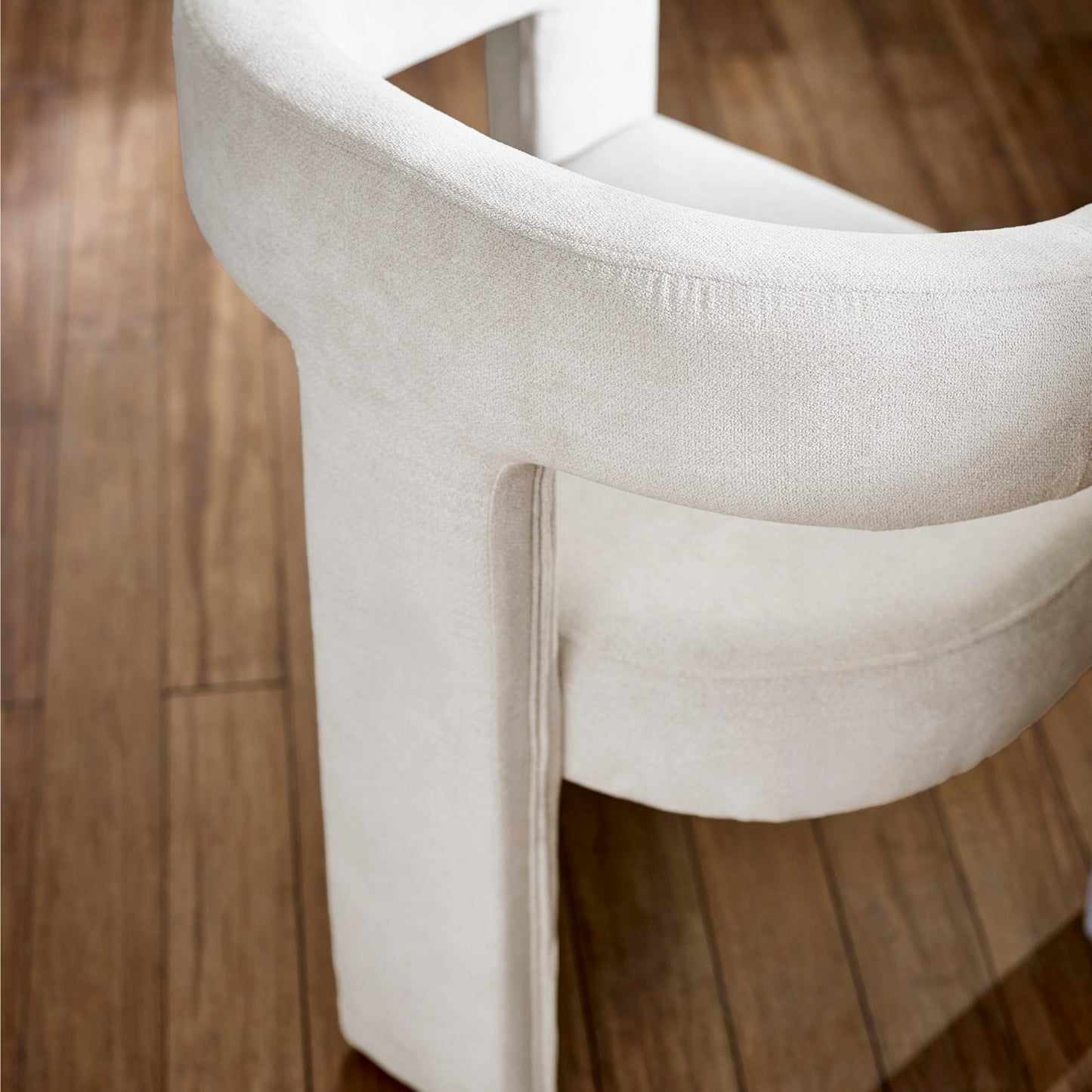 Elara Cream Chenille Upholstered Chair