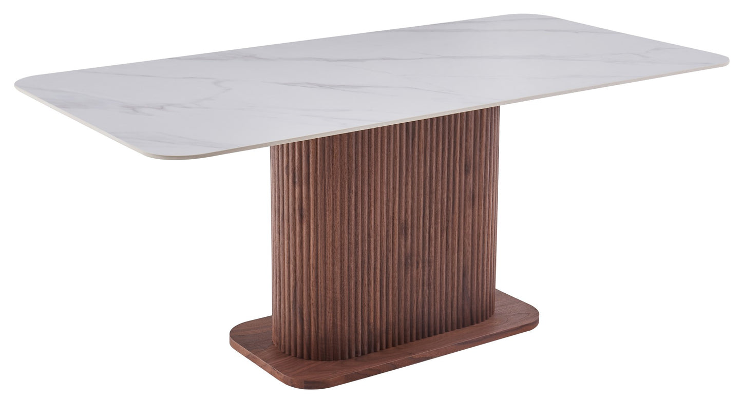 Giatalia Eleanor 180cm Walnut & White Dining Table