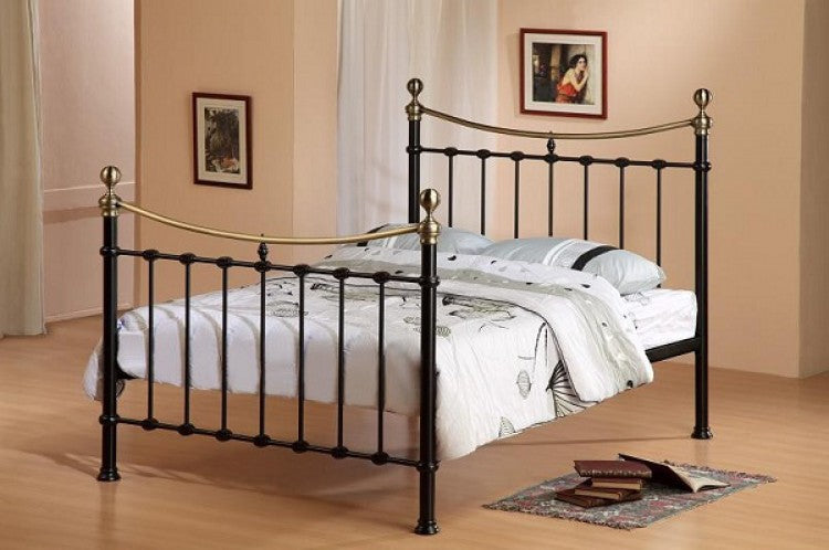 Time Living Elizabeth 4ft6 Double Black Metal Bed Frame