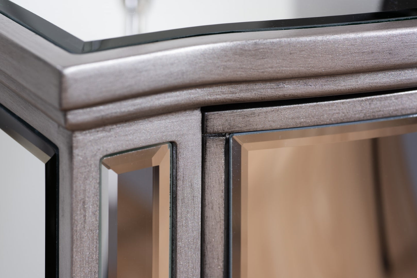 Birlea Elysee Glass 5 Drawer Narrow Chest