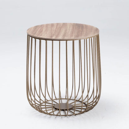 LPD Enzo Oak Small Cage Table