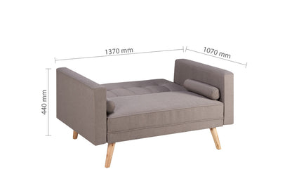 Birlea Ethan Grey Medium Sofa Bed