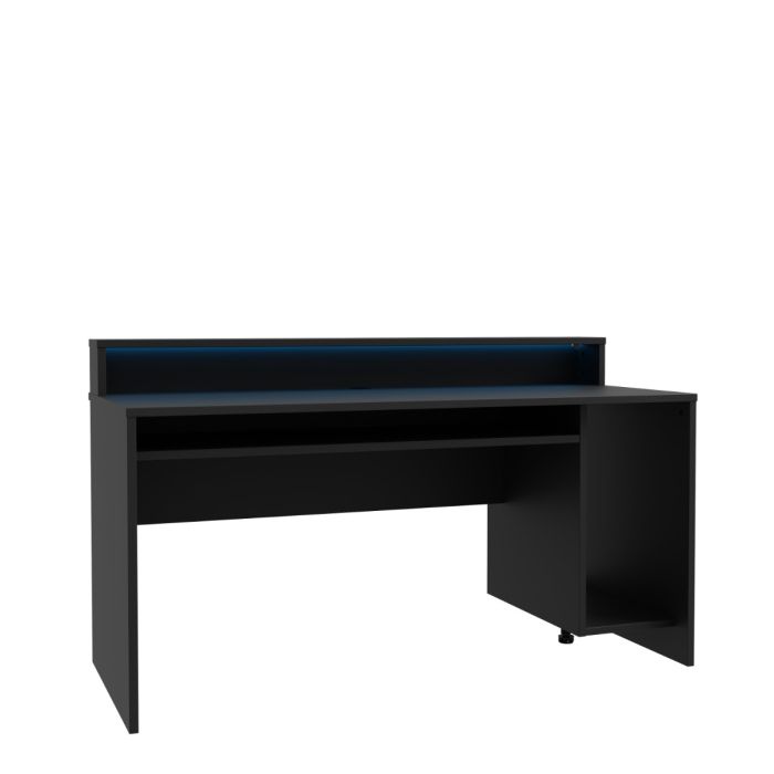 Flair Power Y Led Gaming Desk Black