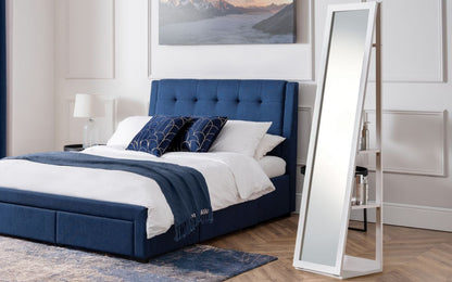 Julian Bowen Fresco White Storage Mirror