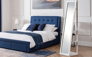Julian Bowen Fresco White Storage Mirror