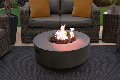 MDA Designs Fusion Dark Stone Grey Propane Fire Pit