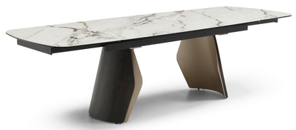 Giatalia Fidenza 260cm Black Ash Extending Dining Table 6 - 10 Seater