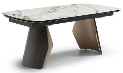 Giatalia Fidenza 260cm Black Ash Extending Dining Table 6 - 10 Seater