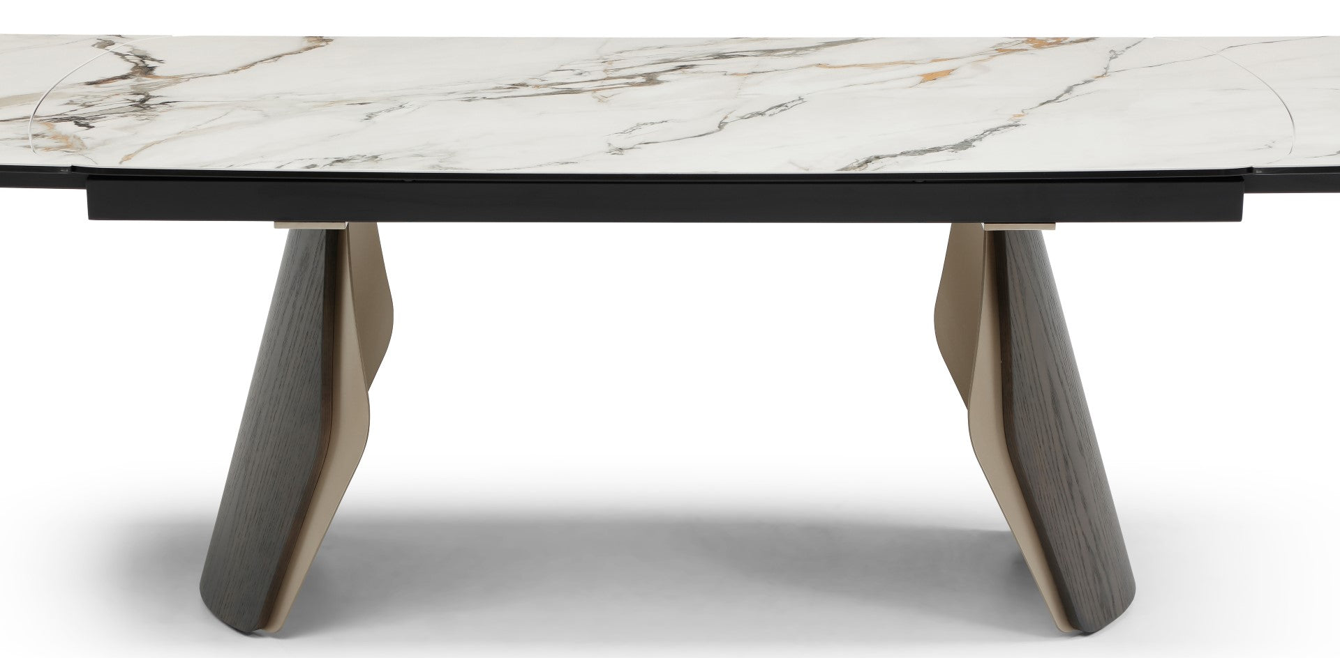 Giatalia Fidenza 260cm Black Ash Extending Dining Table 6 - 10 Seater