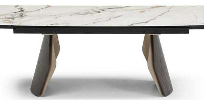 Giatalia Fidenza 260cm Black Ash Extending Dining Table 6 - 10 Seater