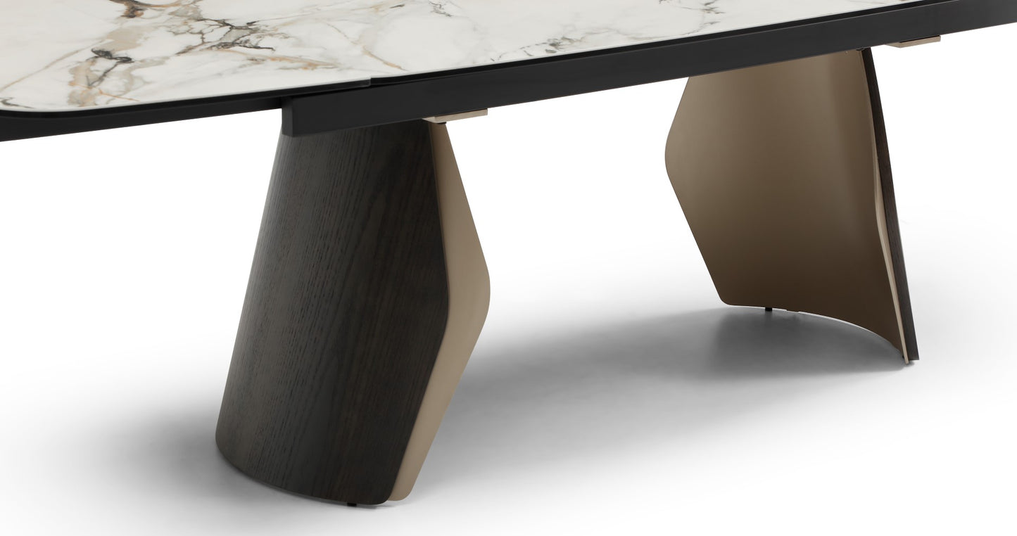 Giatalia Fidenza 260cm Black Ash Extending Dining Table 6 - 10 Seater