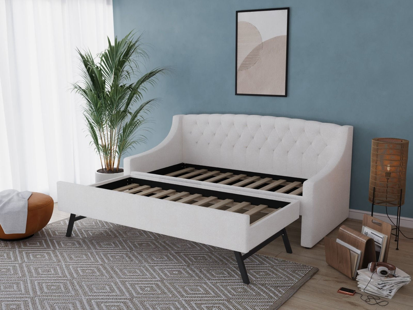 Flair Furnishings Aurora Cream Boucle Daybed