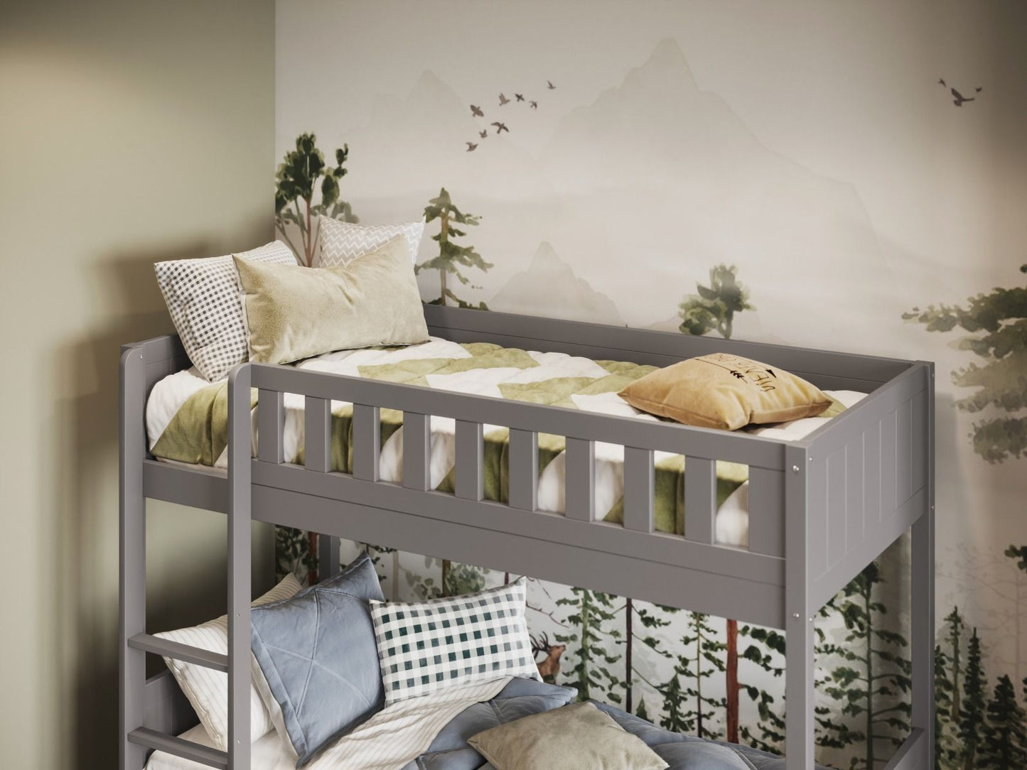 Flair Furnishings Bea Shorty Grey Bunk Bed