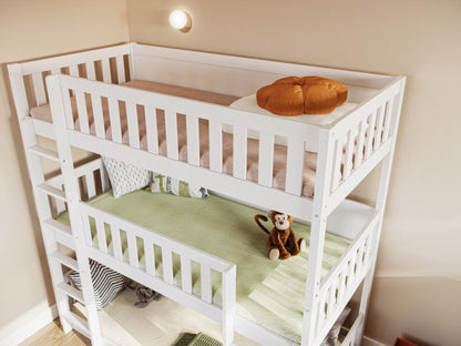 Flair Furnishings Bea White Triple High Bunk Bed