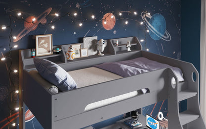 Flair Furnishings Cosmic Grey L Shaped Bunk Bed