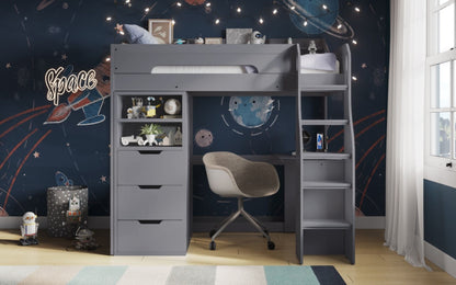 Flair Furnishings Cosmic Grey Storage Sleeper Bed