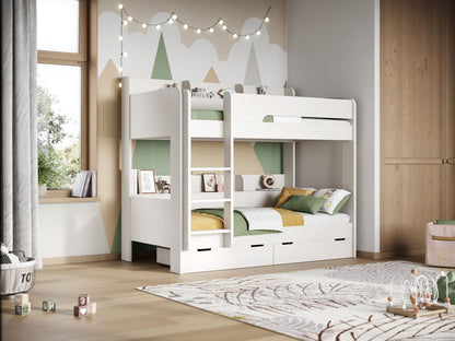 Flair Eddie White Storage Bunk Bed
