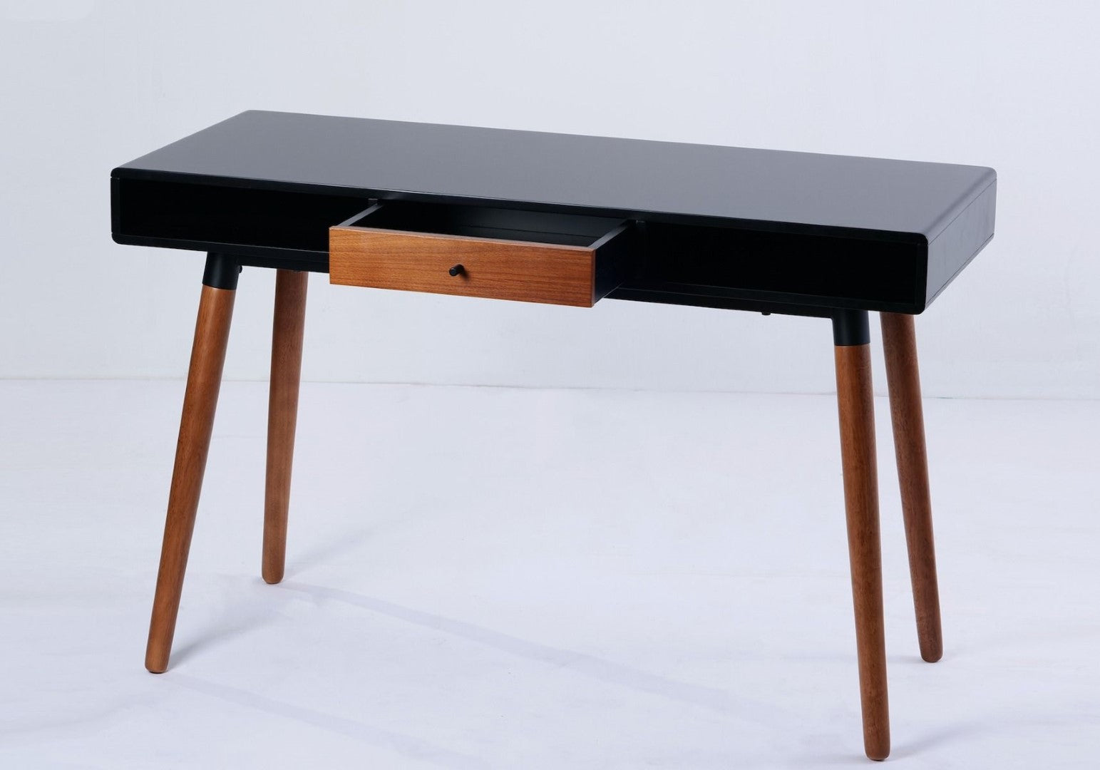 Flair Furnishings Edelweiss Walnut & Black Desk