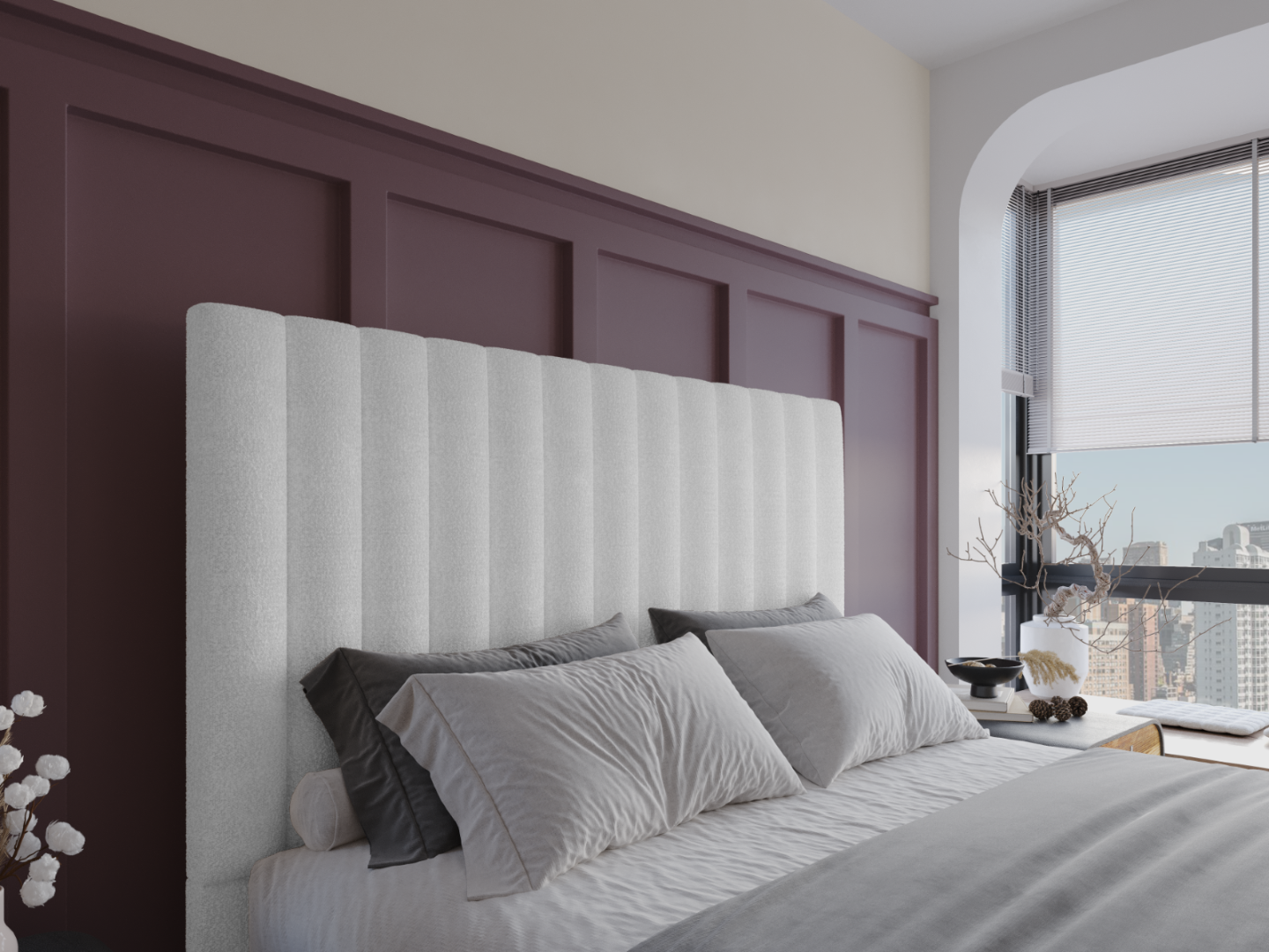 Flair Furnishings Everley 5ft Kingsize Fabric Ottoman Bed