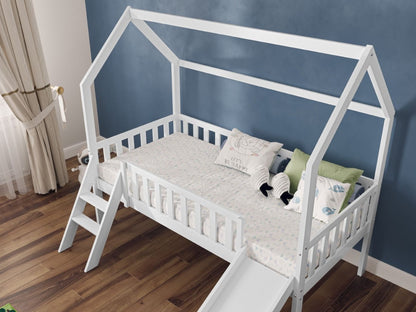 Flair Furnishings Explorer White Slide Midsleeper with Rails