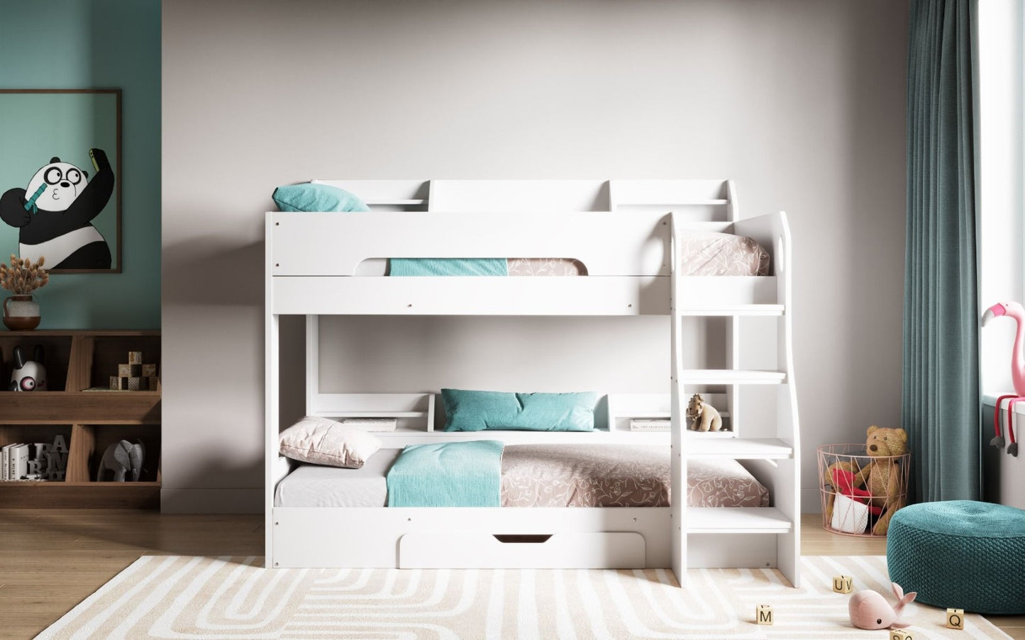 Flair Furnishings Flick White Bunk Bed