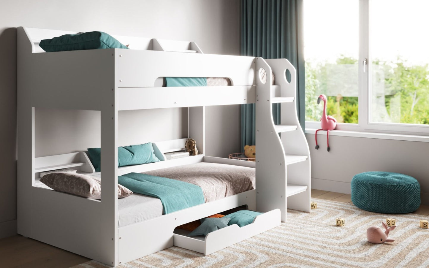 Flair Furnishings Flick White Bunk Bed