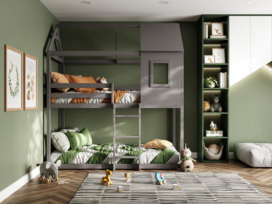 Flair Furnishings Hideaway Grey Bunk Bed