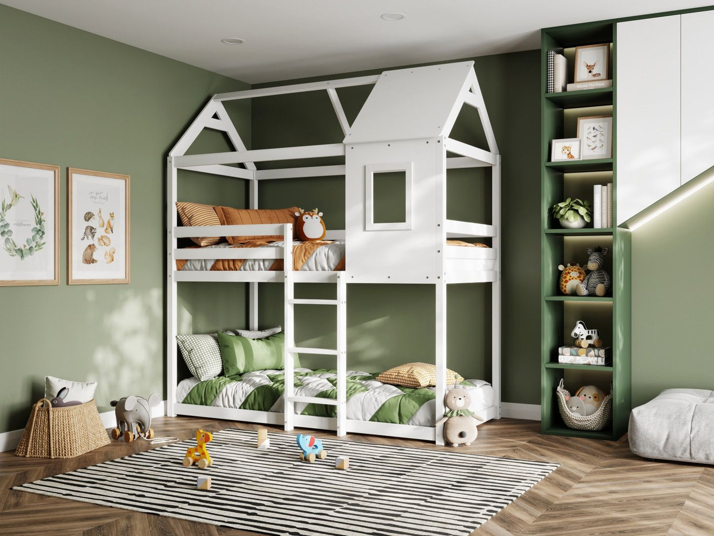 Flair Furnishings Hideaway White Bunk Bed