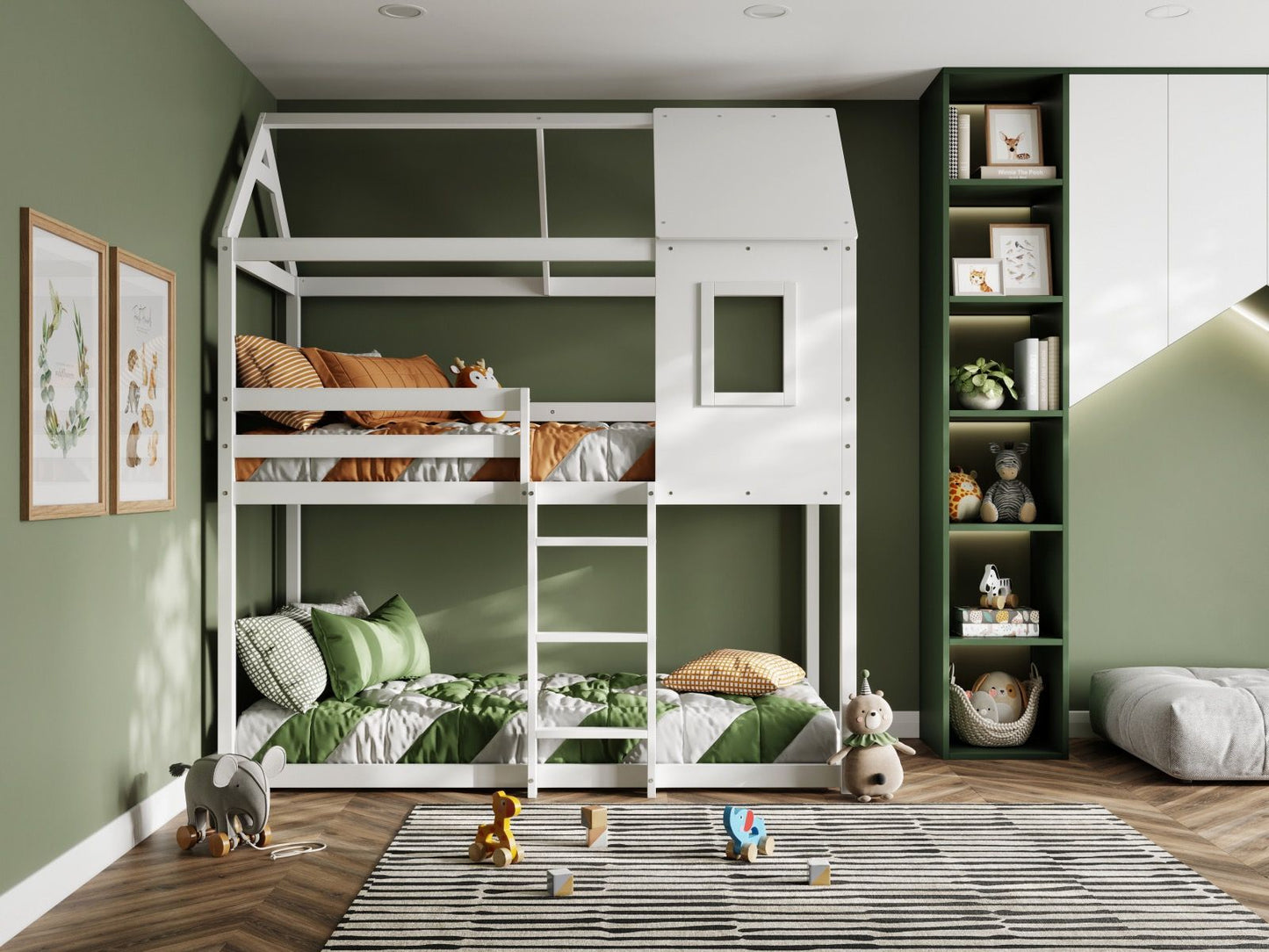 Flair Furnishings Hideaway White Bunk Bed