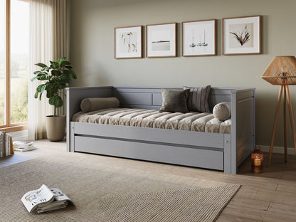Flair Noomi Erika Grey  Solid Wood Guest Bed