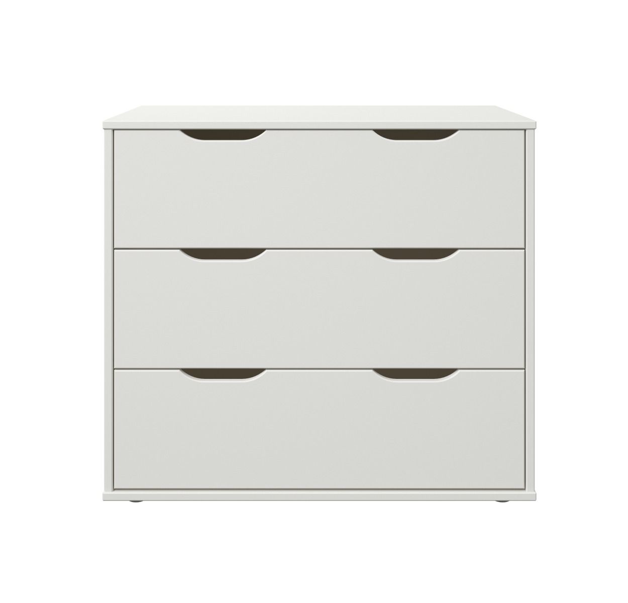 Noomi Nora White Midi Chest Of 3 Drawers