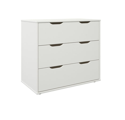 Noomi Nora White Midi Chest Of 3 Drawers