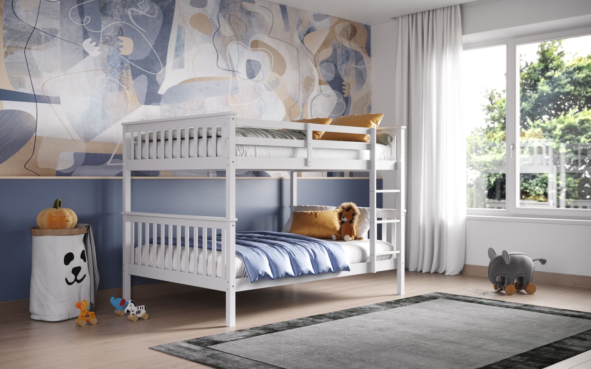 Flair Tetrad White Bunk Bed