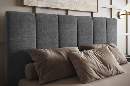 Flair Waltz 5ft Kingsize Grey Fabric Ottoman Bed Frame