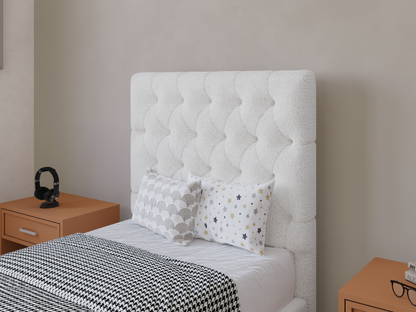 Flair Milan 3ft Single Cream Boucle Ottoman Bed Frame