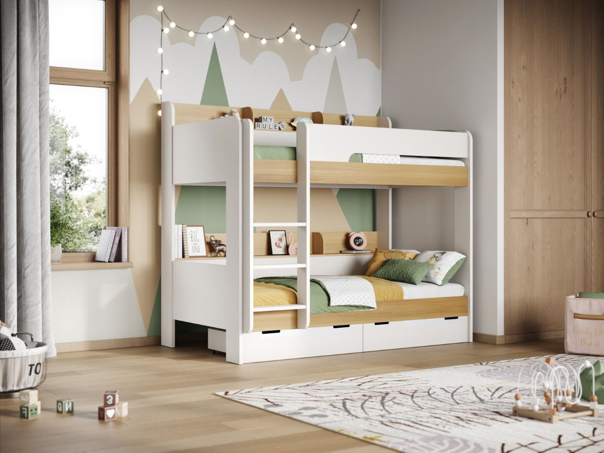 Flair eddie oak storage bunk bed review