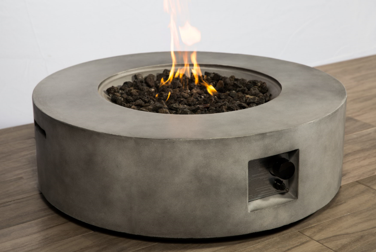 MDA Designs Fusion Dark Stone Grey Propane Fire Pit