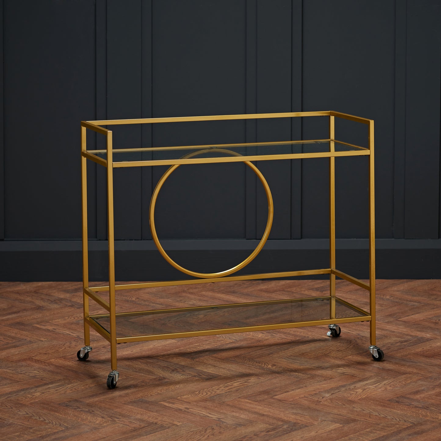 LPD Gatsby Gold Metal Drinks Trolley