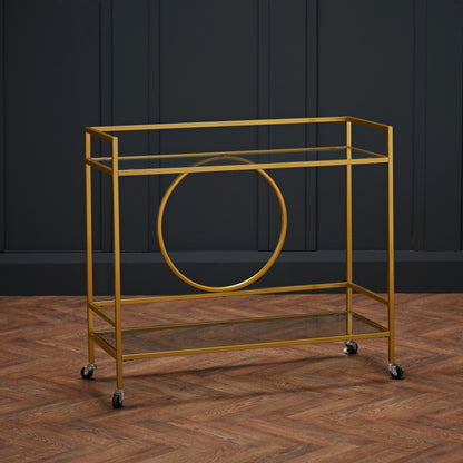 LPD Gatsby Gold Metal Drinks Trolley