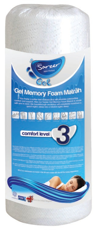 Sareer Matrah 2ft6 Small Single Gel Foam Mattress