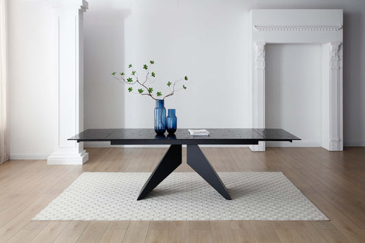 Giatalia Silux Extending Glass Dining Table