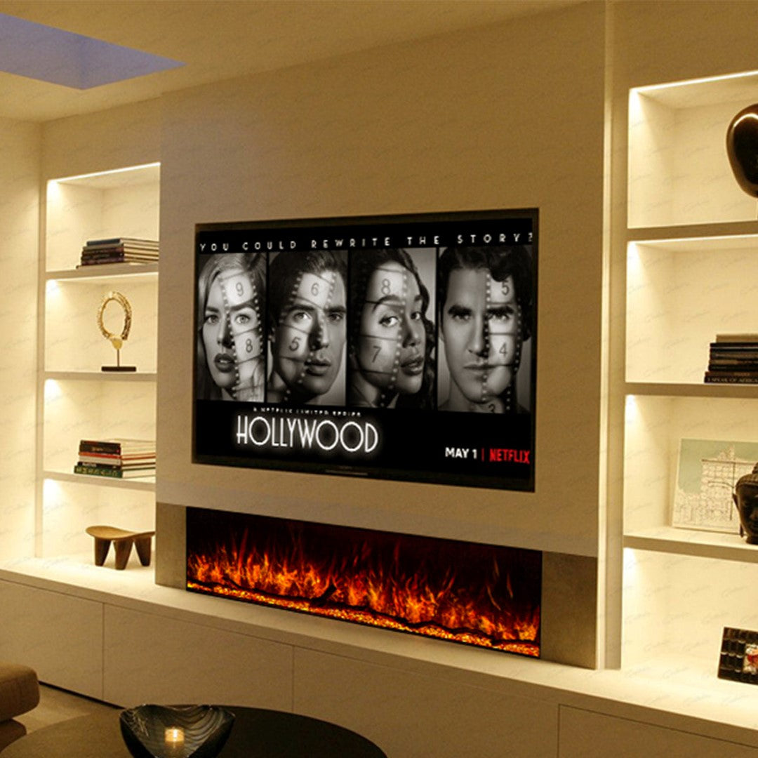 Giatalia Black Clarendon Borderless Glass Fire