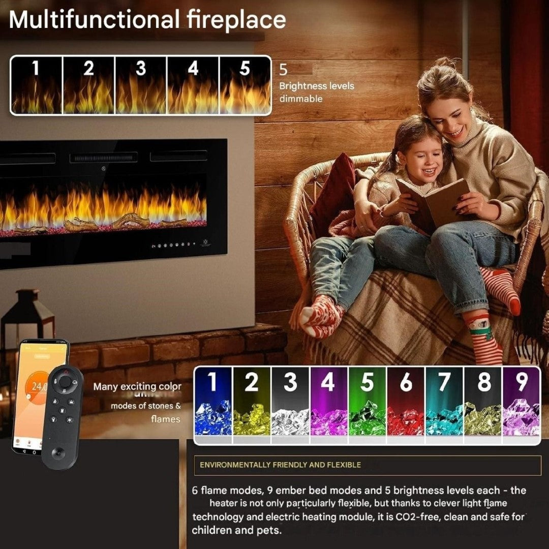 Giatalia Black Luminis Insert Fire (WiFi)
