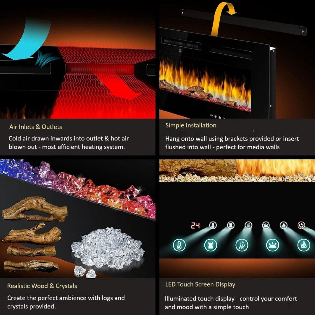 Giatalia Black Luminis Insert Fire (WiFi)
