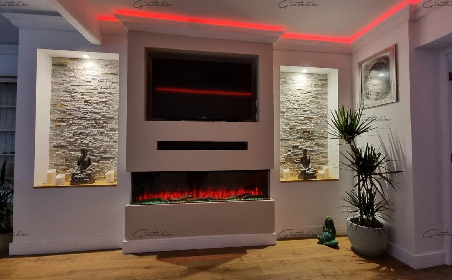 Giatalia Black Luvelle 3D Panoramic Fire (WiFi)