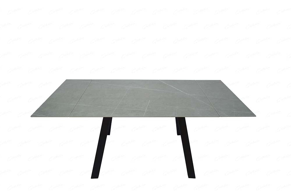 Buy Giatalia Rische 120cm-160cm Grey Sintered Stone Extending Dining Table